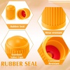image:imageOutus 20 Pcs Tire Valve Stem Caps Universal Tire CapsBlackOrange