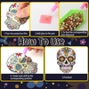image:imageOutus 24 Pcs Halloween Diamond Art Keychain Skeleton 5D Double Side DIY KitSkeleton