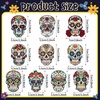 image:imageOutus 24 Pcs Halloween Diamond Art Keychain Skeleton 5D Double Side DIY KitSkeleton
