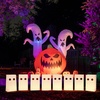 image:imageOutus 24 Pcs Luminaries Paper Bags with LED Tea Lights Pumpkin ExpressionGhost Expression