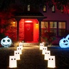 image:imageOutus 24 Pcs Luminaries Paper Bags with LED Tea Lights Pumpkin ExpressionGhost Expression