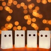 image:imageOutus 24 Pcs Luminaries Paper Bags with LED Tea Lights Pumpkin ExpressionGhost Expression