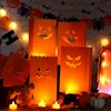 image:imageOutus 24 Pcs Luminaries Paper Bags with LED Tea Lights Pumpkin ExpressionPumpkin Expression