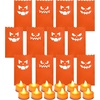 image:imageOutus 24 Pcs Luminaries Paper Bags with LED Tea Lights Pumpkin ExpressionPumpkin Expression