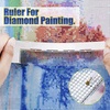 image:imageOutus 3 Pcs Stainless Diamond Painting Ruler Steel 5d Drawing Mesh Ruler