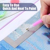 image:imageOutus 3 Pcs Stainless Diamond Painting Ruler Steel 5d Drawing Mesh Ruler