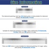 image:imageOutus 3 Pcs Stainless Diamond Painting Ruler Steel 5d Drawing Mesh Ruler