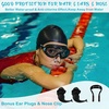 image:imageOutus 4 Set Swim Goggles Swimming Cap Set for Men Women Nose Clips Waterproof Earplugs and Case Silicone No Leak Antifog UV Protection