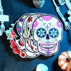image:imageOutus 50 Pcs Day of The Dead Decorations for Altar Sugar Skull Cutouts for Halloween Mexican Fiesta Party Supplies Day of The Dead Cutouts Bulletin Board Wall Decor