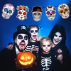 image:imageOutus 50 Pcs Day of The Dead Decorations for Altar Sugar Skull Cutouts for Halloween Mexican Fiesta Party Supplies Day of The Dead Cutouts Bulletin Board Wall Decor