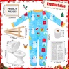 image:imageOutus 6 Pcs Christmas Doll Accessories Newspaper and Toilet Set GeenBlue