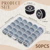 image:imageOutus Assorted Colors 50 Prewound Bobbins Compatible with Brother MachinesBlack White