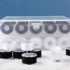 image:imageOutus Assorted Colors 50 Prewound Bobbins Compatible with Brother MachinesBlack White
