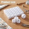 image:imageOutus Assorted Colors 50 Prewound Bobbins Compatible with Brother MachinesWhite