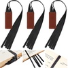 image:imageOutus Bible Ribbon Bookmarks Leather TagSimpleBlackBlack