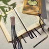 image:imageOutus Bible Ribbon Bookmarks Leather TagSimpleBlackBlack