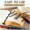 image:imageOutus Bible Ribbon Bookmarks Leather TagSimpleBlackBlack