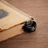 image:imageOutus Bible Ribbon Bookmarks Leather TagSimpleBlackBlack
