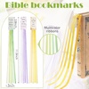 image:imageOutus Bible Ribbon Bookmarks Leather TagSimpleBlackGreen