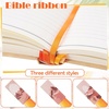 image:imageOutus Bible Ribbon Bookmarks Leather TagSimpleBlackOrange