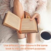 image:imageOutus Bible Ribbon Bookmarks Leather TagSimpleBlackOrange