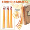 image:imageOutus Bible Ribbon Bookmarks Leather TagSimpleBlackOrange