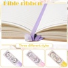image:imageOutus Bible Ribbon Bookmarks Leather TagSimpleBlackPurple
