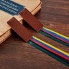 image:imageOutus Bible Ribbon Bookmarks Leather TagSimpleBlackYellow blue red green