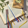 image:imageOutus Bible Ribbon Bookmarks Leather TagSimpleBlackYellow blue red green