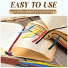 image:imageOutus Bible Ribbon Bookmarks Leather TagSimpleBlackYellow blue red green