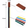 image:imageOutus Bible Ribbon Bookmarks Leather TagSimpleBlackYellow blue red green