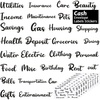 image:imageOutus 145 Pieces Budget Stickers for Cash Envelopes Budget Binder Labels PVC Stickers for Finance Planners amp Money Organizer Budgeting Cash Tracking Easy Money Management