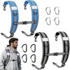 image:imageOutus 2 Pack Beach Chair Backpack Straps Adjustable Shoulder Black BlueBlack  Blue