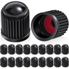image:imageOutus 20 Pcs Tire Valve Stem Caps Universal Tire CapsBlackBlack