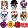 image:imageOutus 50 Pcs Day of The Dead Decorations for Altar Sugar Skull Cutouts for Halloween Mexican Fiesta Party Supplies Day of The Dead Cutouts Bulletin Board Wall Decor