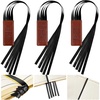image:imageOutus Bible Ribbon Bookmarks Leather TagSimpleBlackBlack