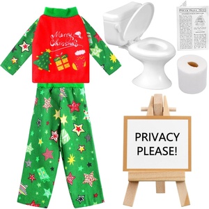 image:imageOutus 6 Pcs Christmas Doll Accessories Newspaper and Toilet Set GeenGeen