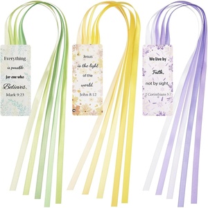 image:imageOutus Bible Ribbon Bookmarks Leather TagSimpleBlackGreen