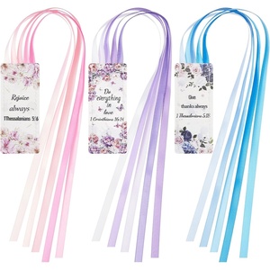 image:imageOutus Bible Ribbon Bookmarks Leather TagSimpleBlackPink