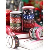 image:imageOutus 21 Rolls Christmas Gold Foil Holiday Washi Tape Decorative Retro21
