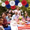 image:imageOutus 9 Pcs 250th Anniversary Paper Fan Decorations Red White Blue