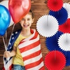 image:imageOutus 9 Pcs 250th Anniversary Paper Fan Decorations Red White Blue