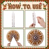 image:imageOutus 9 Pcs Christmas Hanging Decorations Candy Paper Fans Red and GreenGingerbread
