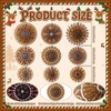 image:imageOutus 9 Pcs Christmas Hanging Decorations Candy Paper Fans Red and GreenGingerbread