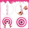 image:imageOutus 9 Pcs Christmas Hanging Decorations Candy Paper Fans Red and GreenPink and White