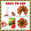 image:imageOutus 9 Pcs Christmas Hanging Decorations Candy Paper Fans Red and GreenRed and Green