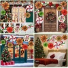 image:imageOutus 9 Pcs Christmas Hanging Decorations Candy Paper Fans Red and GreenRed and Green