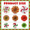 image:imageOutus 9 Pcs Christmas Hanging Decorations Candy Paper Fans Red and GreenRed and Green