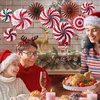 image:imageOutus 9 Pcs Christmas Hanging Decorations Candy Paper Fans Red and GreenSweet