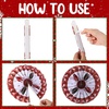image:imageOutus 9 Pcs Christmas Hanging Decorations Candy Paper Fans Red and GreenUgly Sweater